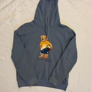 Ralph Lauren Light Blue Pullover Hoodie
